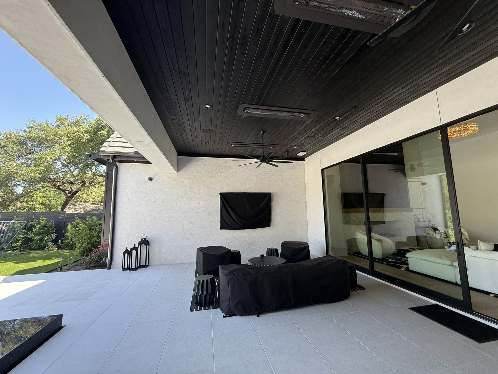 The Outdoor Patio — Bellah Audio Austin estate